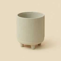 Openook Small Ceramic Pot With Legs White Woolworths