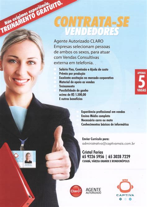 05 Vagas de Emprego para Consultores de Vendas Empregos Cuiabá