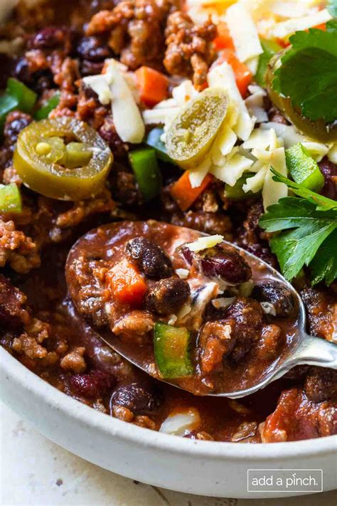 Classic Chili Recipe Add A Pinch