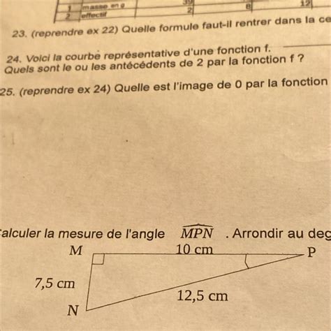 Calculer la mesure de langle MPN arrondir au dixième près Un triangle