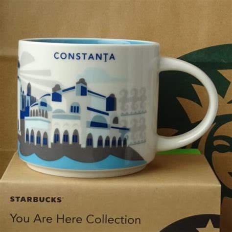 Starbucks City Mug Cup You Are Here Series YAH Constanta Romania 14oz