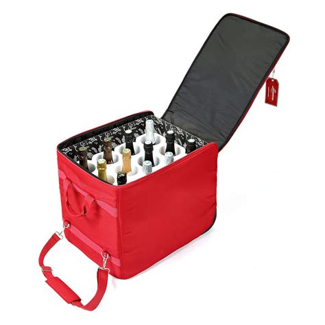 Wine Check Wine Suitcase By Lazenne Insulated Cool Bag Meets