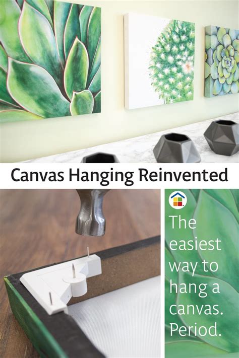 Hang canvas like a pro with Canvas Hangers, a small bracket that will ...