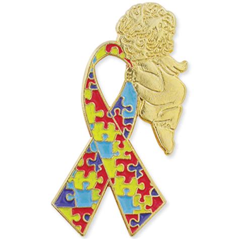 Autism Awareness Ribbon Angel 1 Lapel Pin Ebay