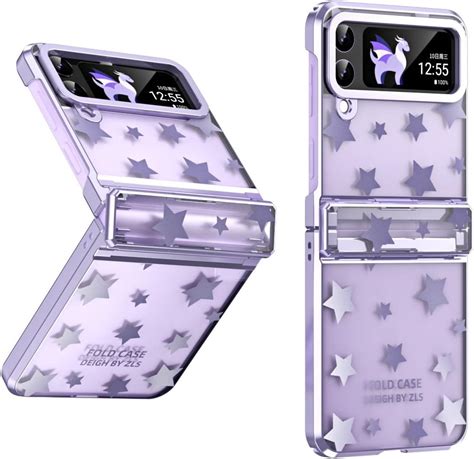 Quyishan Funda Compatible Con Samsung Galaxy Z Flip Piel Brillante