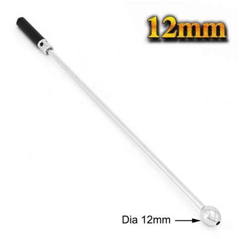 COCKRING 12mm catheter only Dilatateur de pénis en métal creux pour