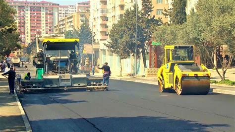 State Automobile Roads Agency Reconstructs Several Roads In Baku PHOTO