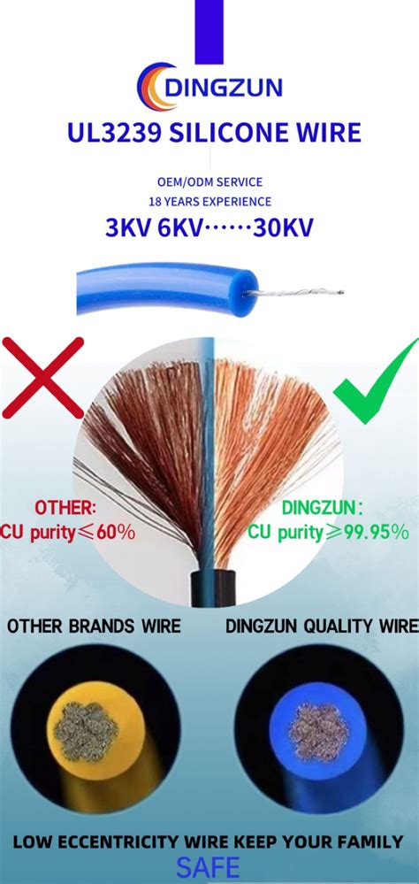 Dingzun 24awg 10 Awg Cable Ultra Flexible Ul1911 Pfa Ptfe Insulated