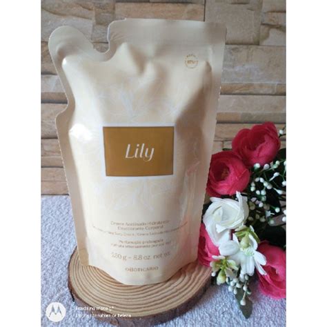 Refil Creme Hidratante Acetinado Lily Tradicional O Botic Rio Shopee