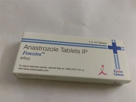 Femistra Tablets IP Grade Standard Anaatrozol 1mg At Rs 100 Stripe