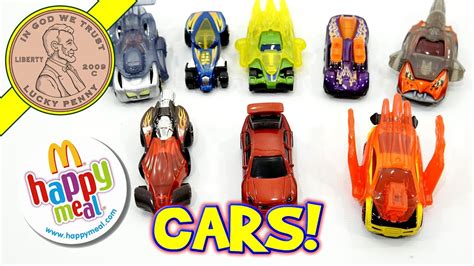 Hot Wheels Cars Mcdonald S Happy Meal Fast Food Toy Review Youtube