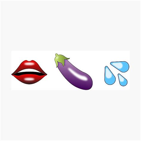 Blow Job Emoji Photographic Print For Sale By Andiblair Redbubble