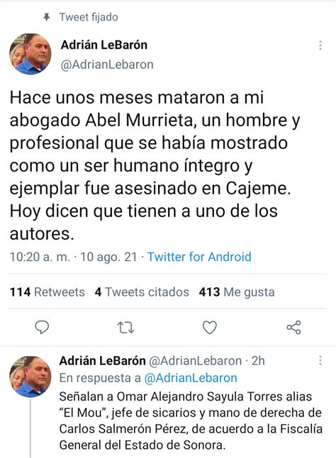 Detienen a autor de asesinaro de Abel Murrieta Adrían LeBaron