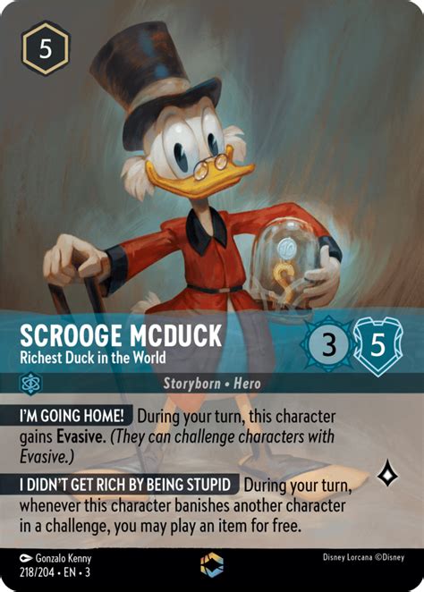 Scrooge McDuck - Richest Duck in the World Enchanted Reveal - Mushu ...