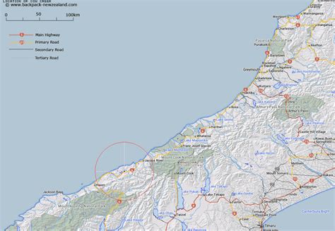 Where is Cow Creek? Map - New Zealand Maps