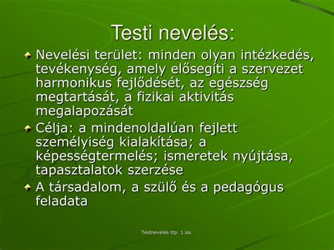 Ppt Az Iskolai Testnevel S C Lja Feladatai Szerepe Az Iskolai