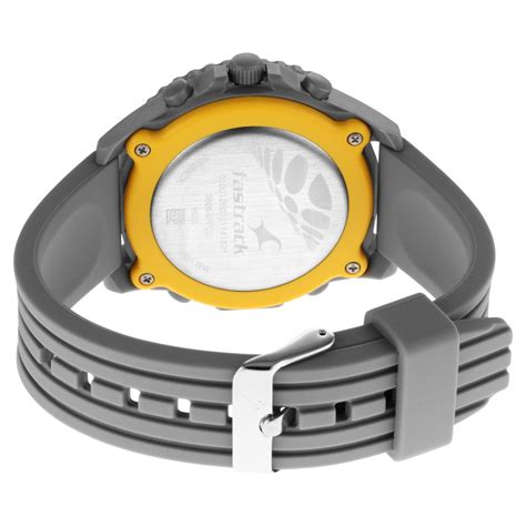 Buy Online Fastrack Streetwear Quartz Analog Digital Grey Dial Pu Strap