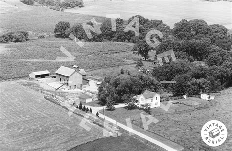 Vintage Aerial Illinois Rock Island County Aro