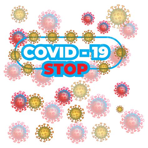 รูปหยุดพื้นหลังที่แยกได้ของ Covid 19 Coronavirus Png พื้นหลัง Covid