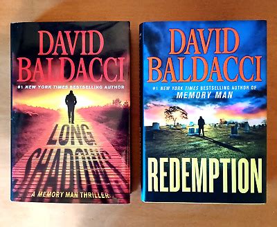 2 Memory Man Novels David Baldacci Long Shadows Redemption Hardcovers