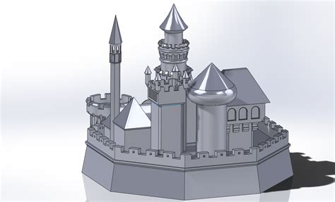 Stl File Castle・3d Print Design To Download・cults