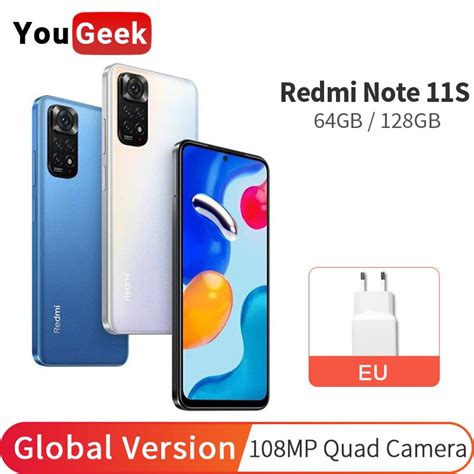 Vers O Global Xiaomi Redmi Nota 11s 108mp Quad Triplo C Mera Smartphone