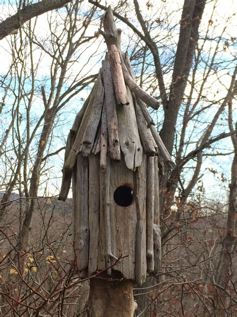 Driftwood Folk Art How To Make A Driftwood Birdhouse Feltmagnet