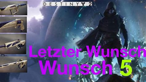 Destiny 2 Letzter Wunsch Raid SOLO Loot Wunsch 5 Wunschtafel Last