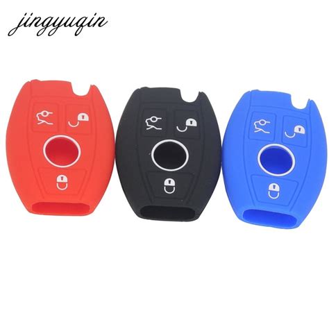 Jingyuqin 30pcs Silicone Car Key Case For Mercedes Benz W203 W210 W211