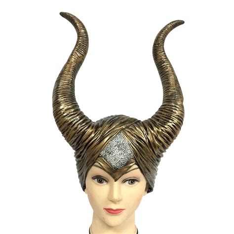 2017 Trendy Genuine Latex Maleficent Horns Adult Women Halloween Party