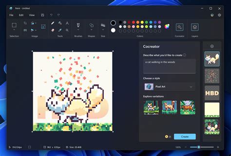 New Update - Paint app update introducing Paint Cocreator begins rolling out to Windows Insiders ...