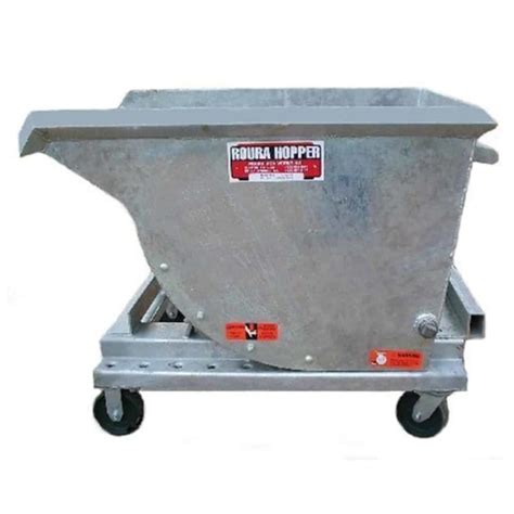 Galvanized Steel Hopper Self Dumping Hopper Roura Material Handling