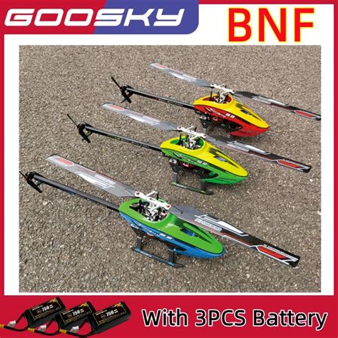 In Stock Goosky S2 Bnf 3d Rc Helicopter 6ch 3d Flybarless Dual