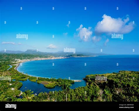 View Over Bahia De Miel Towards City And El Yunque Mountain Baracoa