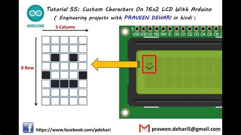 Custom Characters On 16x2 Lcd With Arduino Tutorial 55 Youtube