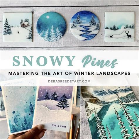 Easy Winter Painting For Beginners Debasree Dey Art