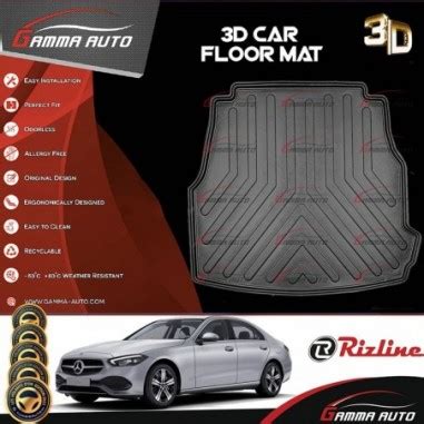 Tapis Coffre Sur Mesure Gamma Auto Pvc Mercedes Class C W