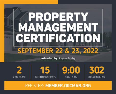 Ce Property Management Certification 2 Day Course Okcmar