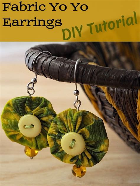 How To Make Diy Fabric Yo Yo Earrings Hubpages