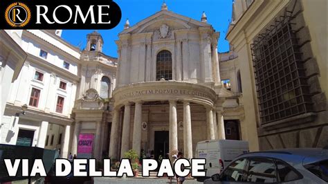 Rome Guided Tour Via Della Pace 4K Ultra HD YouTube