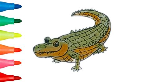 কমর আকর সহজ উপয কমর আকর সহজ নযম Crocodile drawing aka