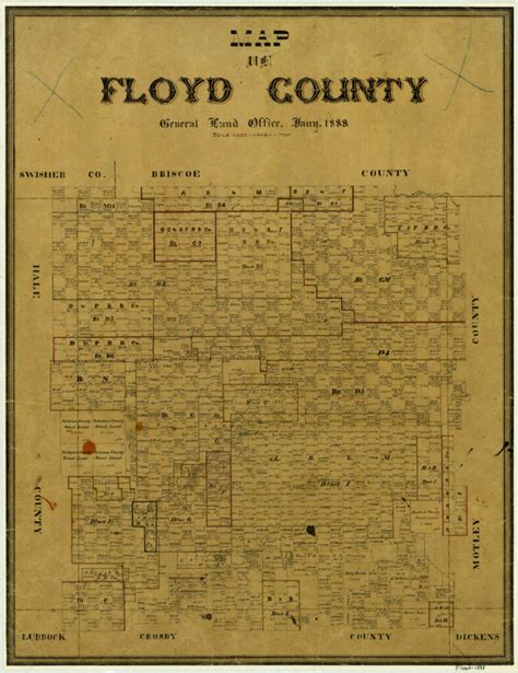 Map of Floyd County – Legacy of Texas