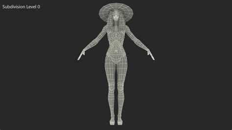 Bikini Woman Rigged 3d Model 209 Max Free3d