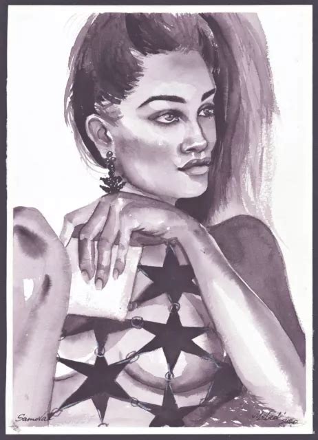 AKT NUDE NAKED Woman Naked Woman Nude Woman Nude Drawing Watercolor