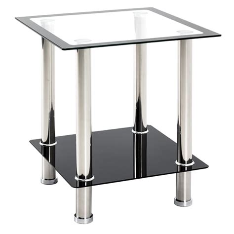 Glass Side Tables Uk For Living Room Black Furniture In Fashion