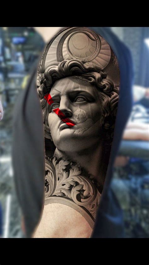 David Tattoo Statue Tattoo Greek Mythology Tattoos Greek Tattoos