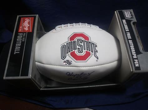 Ohio State Buckeyes Howard Hopalong Cassady Signed Football Osu Heisman