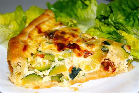 Quiche aux courgettes tomates séchées et chèvre La p tite cuisine de