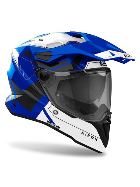 Kask Integralny Airoh Commander Ii Reveal Bia O Niebiesko Czarny