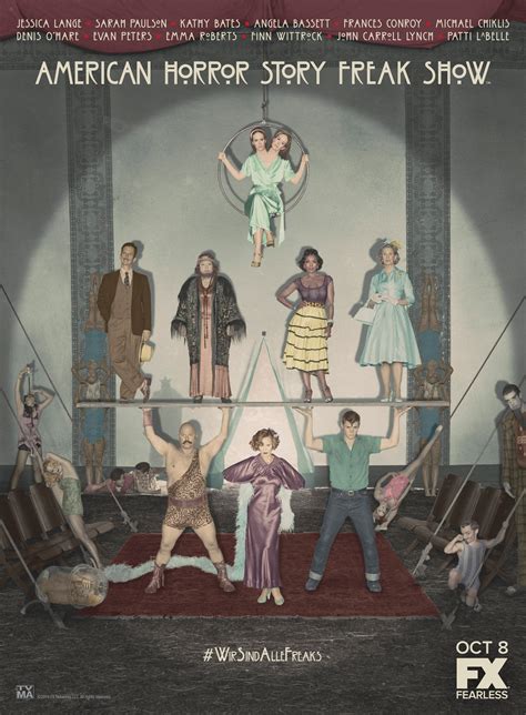 American Horror Story Freak Show Poster Reveals The Main Characters